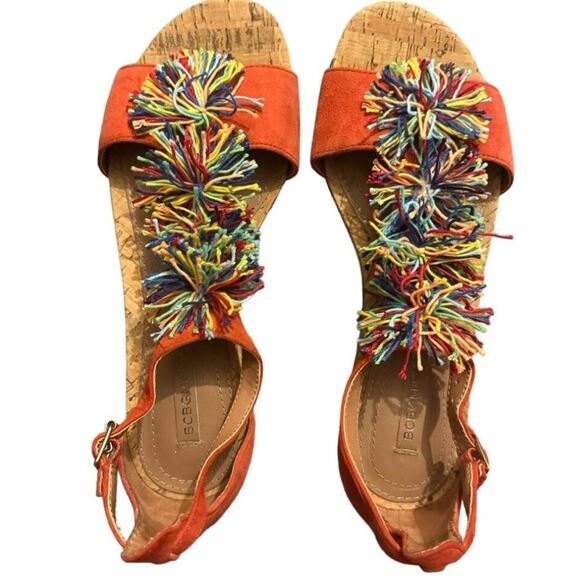 Vacation Bundle | Tahari Floral Blazer + BCBG Pom-Pom Sandals (Size 2 & 36.5) - Picture 10 of 13